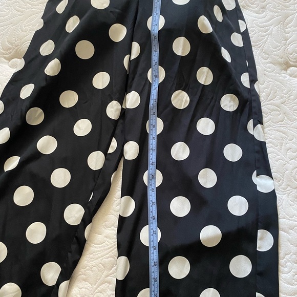 Forever21 Black and White Polka Dot Jumpsuit size M like new - Picture 5 of 12